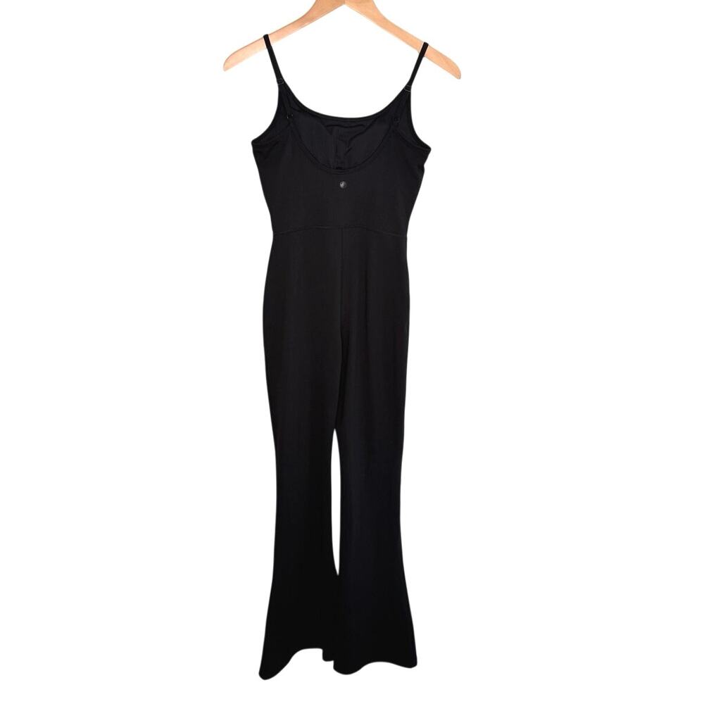 YOGALICIOUS Lux Scarlett flare jumpsuit size small black - Picture 4 of 6